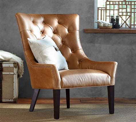 pottery barn leather chair|10 Leather Accent Chairs We Love 2024: West Elm, Pottery Barn…